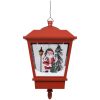 Hänglykta med LED och jultomte röd 27x27x45 cm vidaXL – miniatyr 4