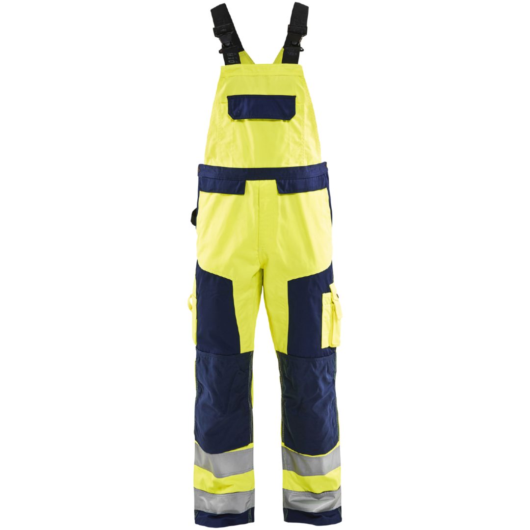 Hängselbyxa 26601804 Hivisgul / Marin BLÅKLÄDER HÄNGSELBYXA 26601804 GUL/MD108