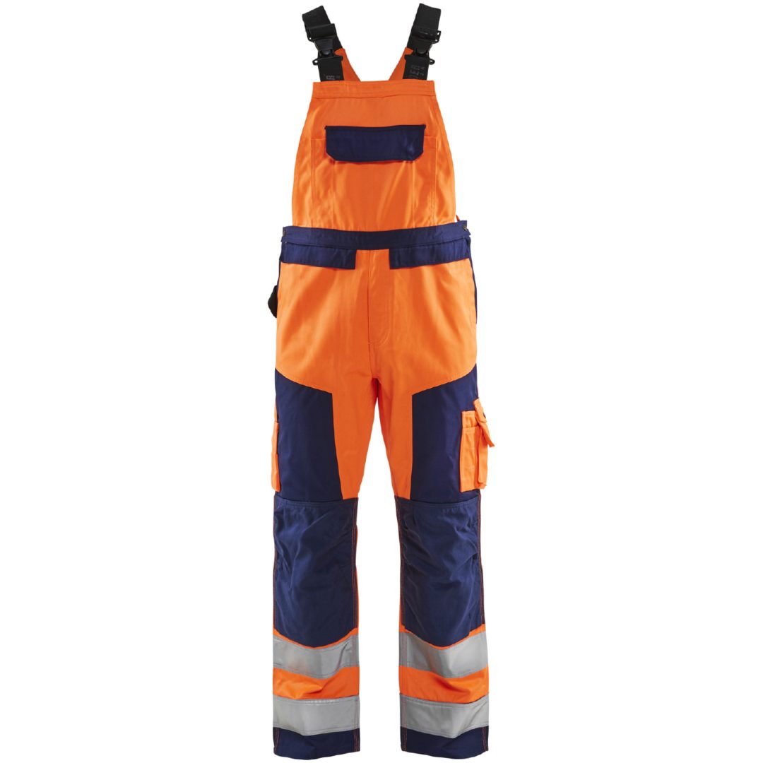 Hängselbyxa 26601804 Hivisorange / Marin BLÅKLÄDER HÄNGSELBYXA 26601804 ORA/MA 44