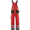 Hängselbyxa 26601804 Hivisröd / Svart BLÅKLÄDER HÄNGSELBYXA 26601804 RÖD/SV 44 – miniatyr 2