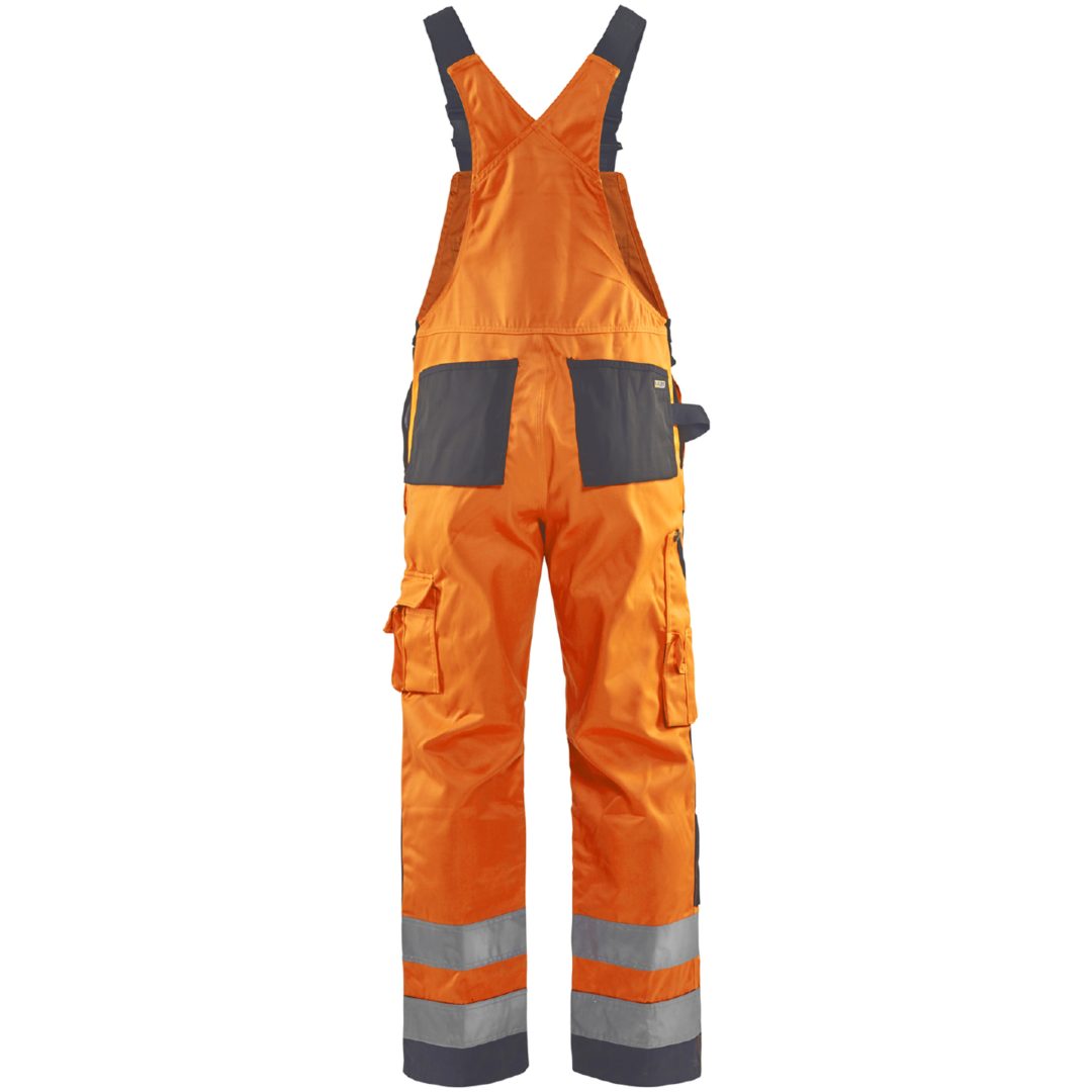 Hängselbyxa 26601811 Grå / Hivisorange BLÅKLÄDER Herr c64 – bild 2