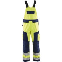 Hängselbyxa 26601811 Grå / Hivisorange BLÅKLÄDER