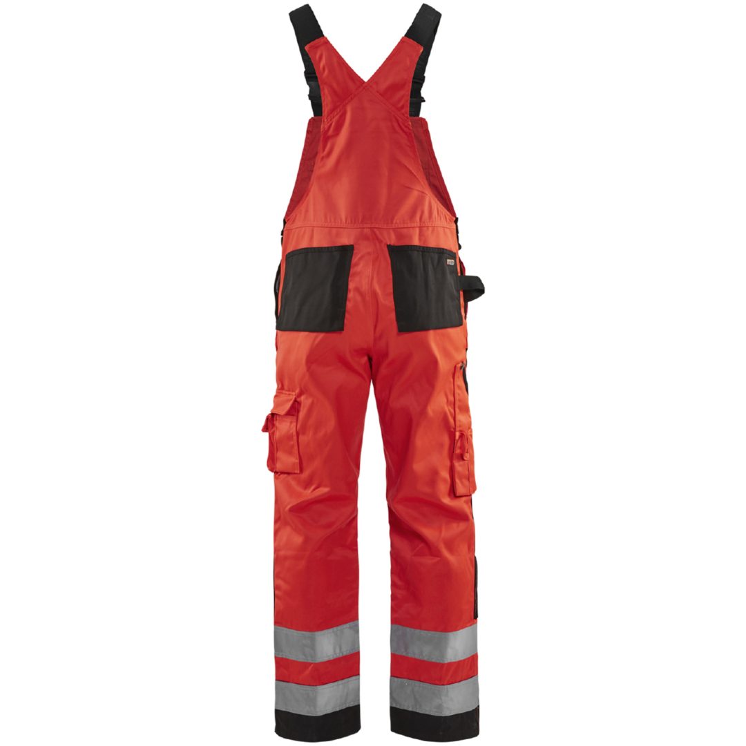 Hängselbyxa 26601811 Hivisröd / Svart BLÅKLÄDER HÄNGSELBYXA 26601811 RÖD/S 44 – bild 3