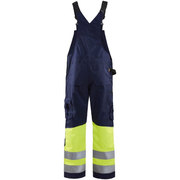 Hängselbyxa 26621800 Marin / Hivisgul BLÅKLÄDER HÄNGSELBYXA 26621800 MA/G 44 – bild 2