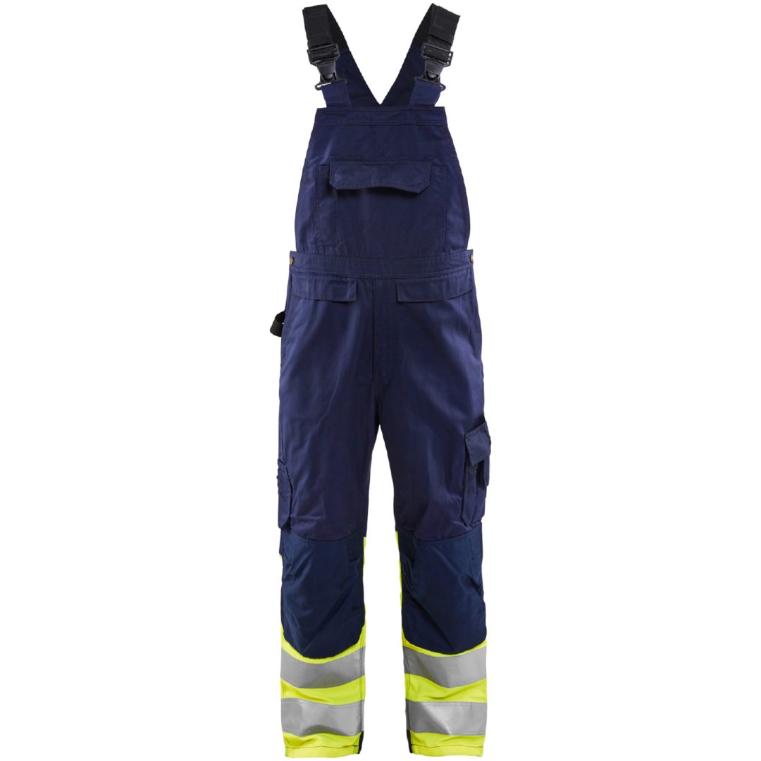 Hängselbyxa 26621800 Marin / Hivisgul BLÅKLÄDER HÄNGSELBYXA 26621800 MA/G 44