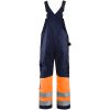Hängselbyxa 26621800 Marin / Hivisorange BLÅKLÄDER HÄNGSELBYXA 26621800 MA/O 44 – miniatyr 2