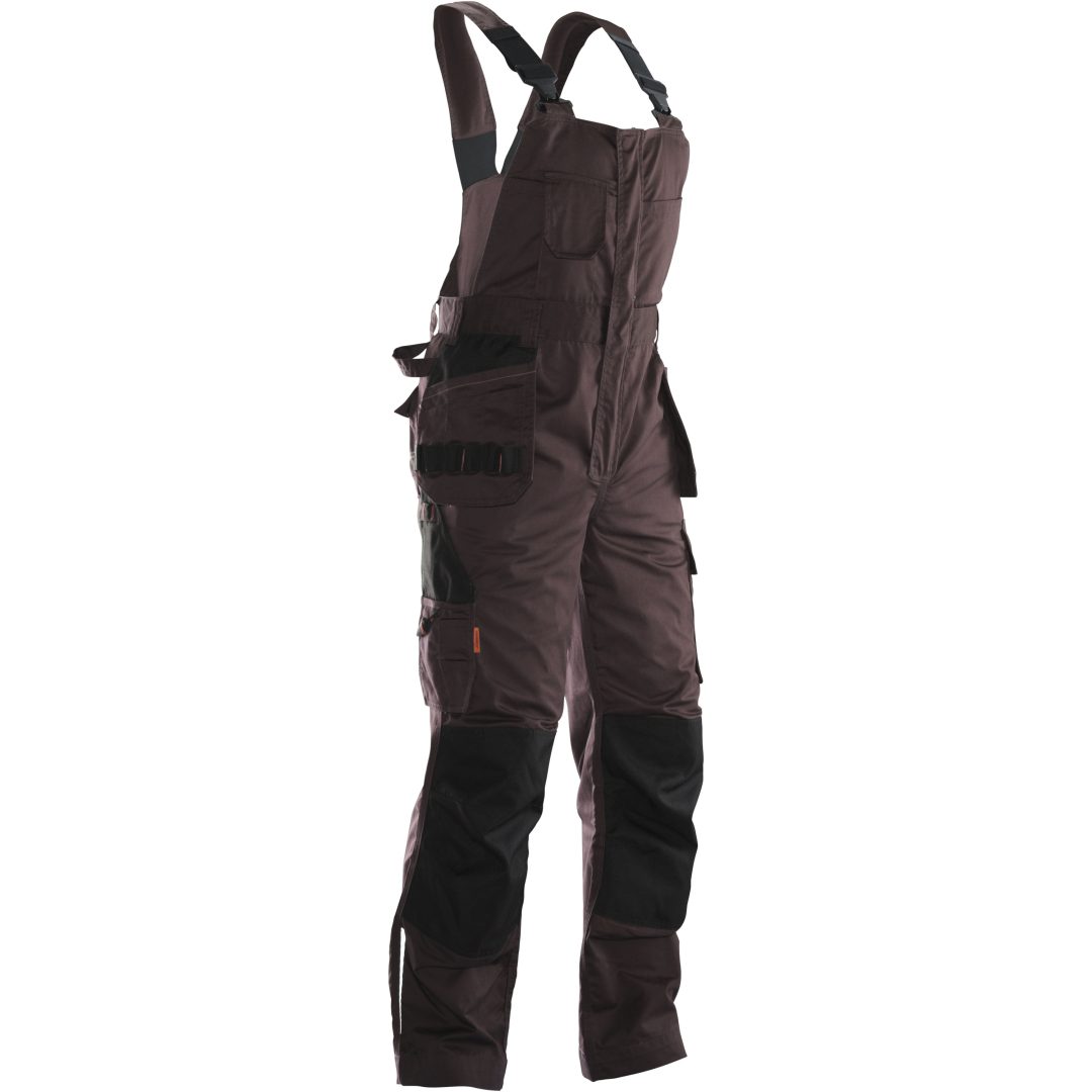 Hängselbyxa 3730 Practical Brun/Svart Jobman C42