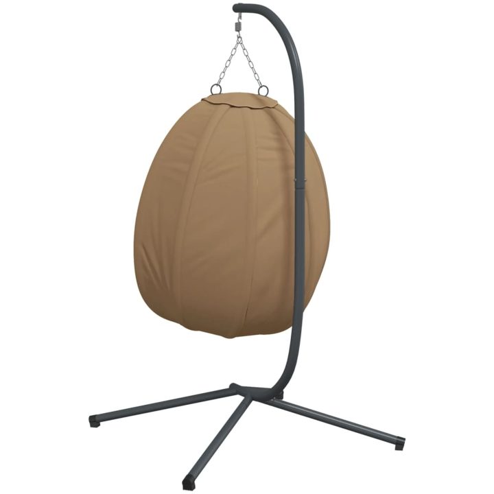 Hängstol med dyna taupe konstrotting och stål vidaXL – bild 6