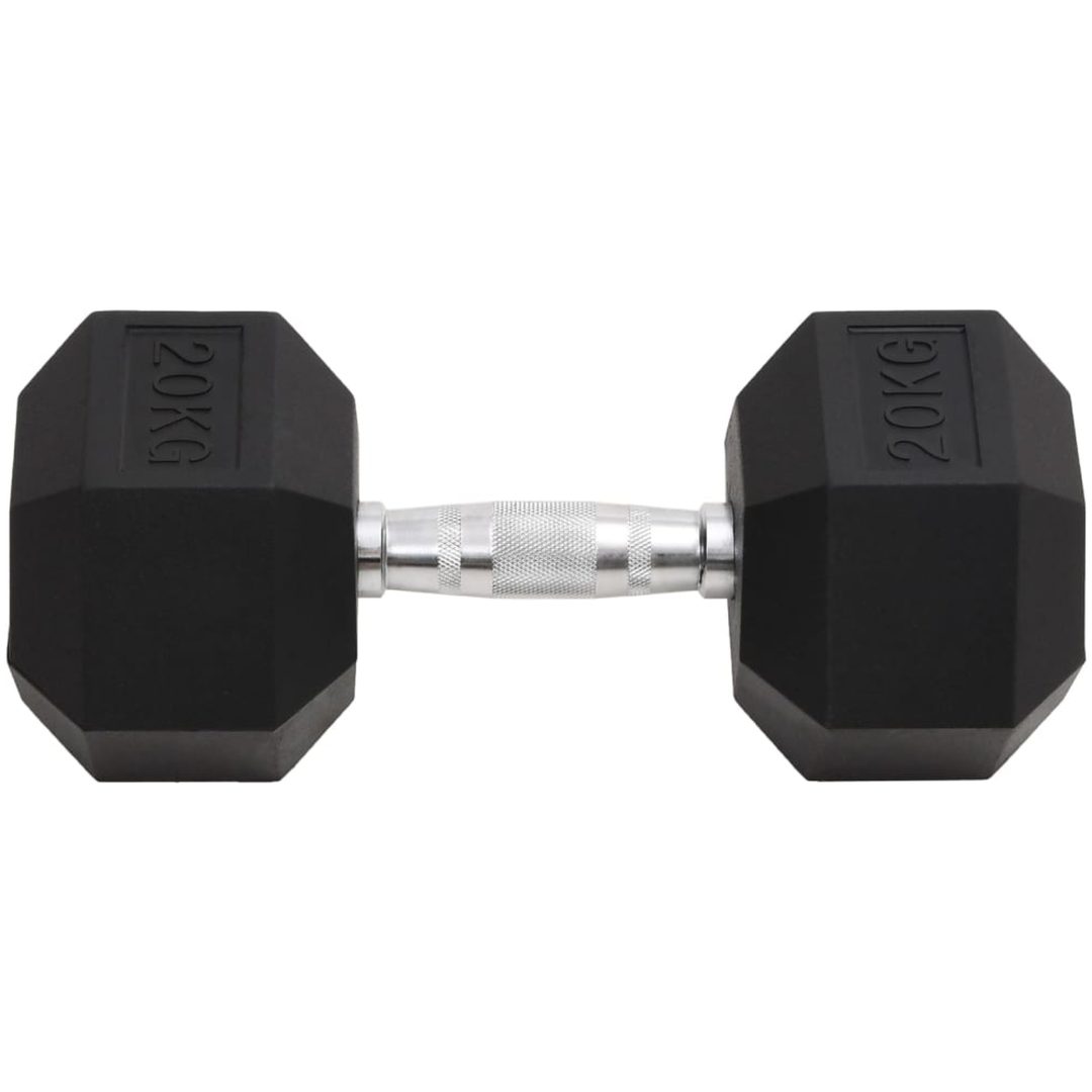 Hantel 20 kg gjutjärn vidaXL – bild 2