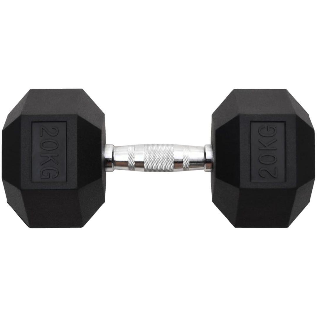 Hantel 20 kg gjutjärn vidaXL – bild 3