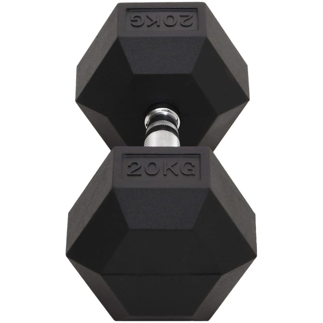 Hantel 20 kg gjutjärn vidaXL – bild 4