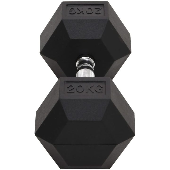 Hantel 20 kg gjutjärn vidaXL – bild 4