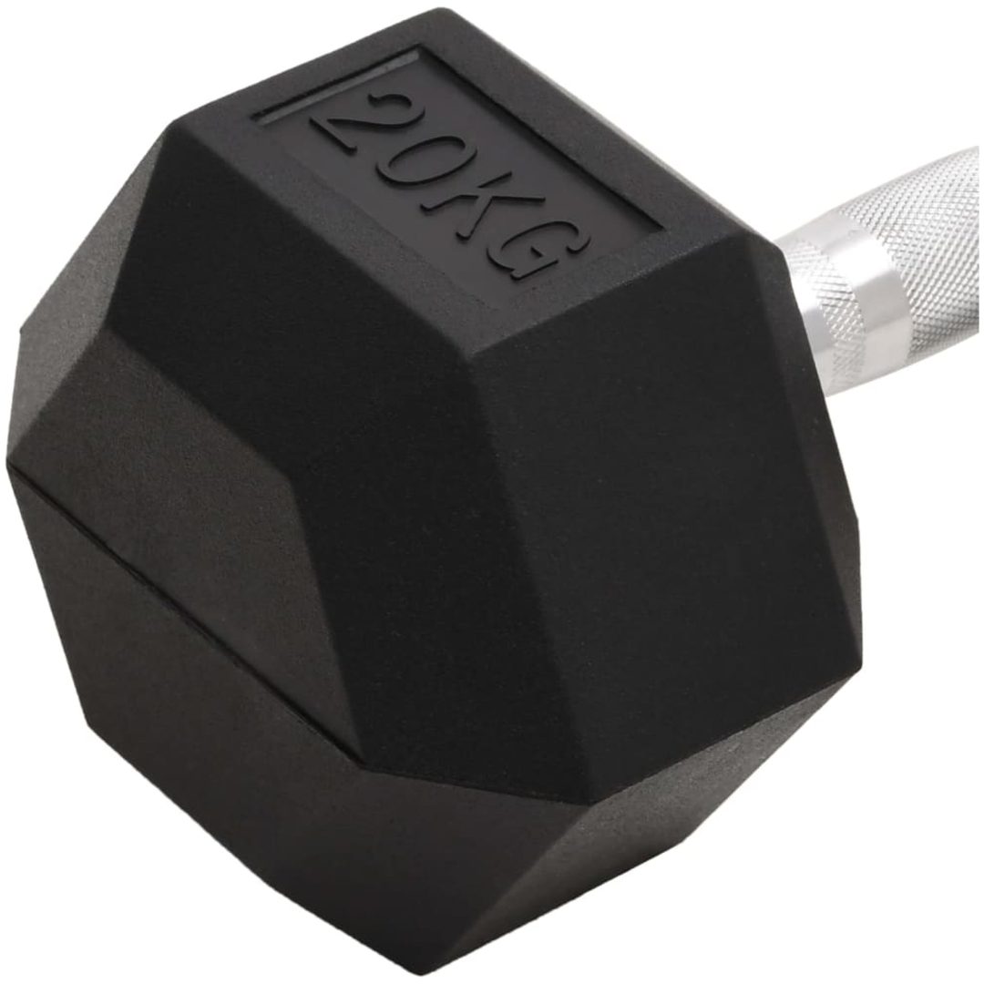 Hantel 20 kg gjutjärn vidaXL – bild 5