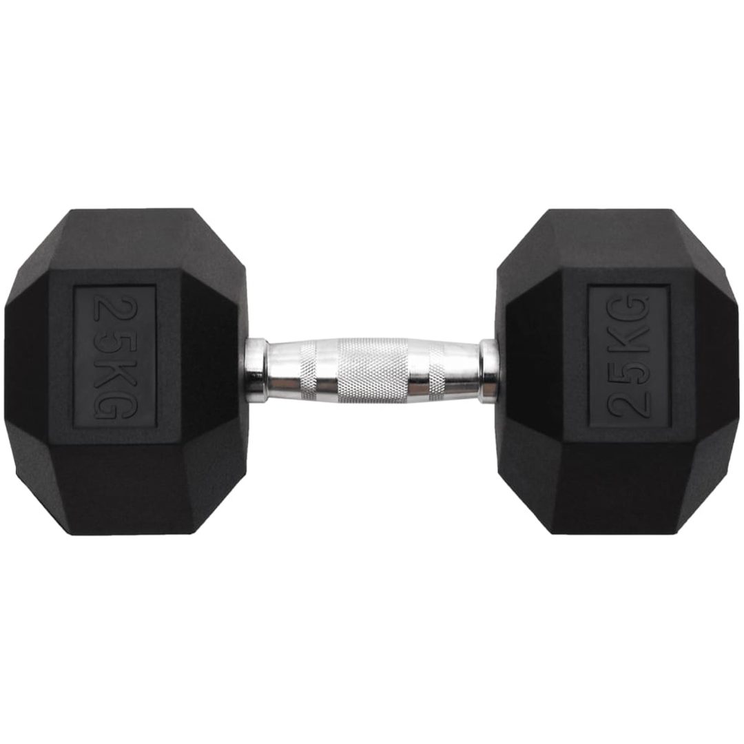 Hantel 25 kg gjutjärn vidaXL – bild 3