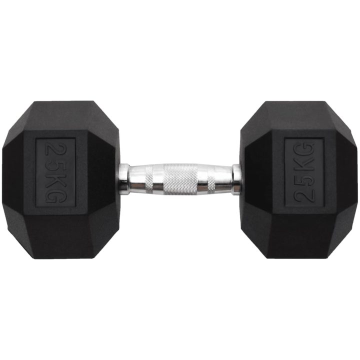 Hantel 25 kg gjutjärn vidaXL – bild 3