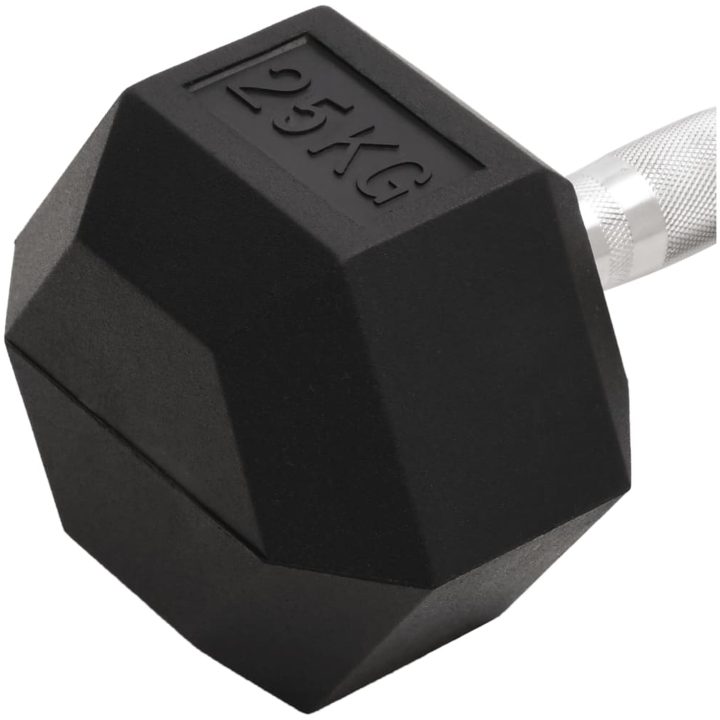 Hantel 25 kg gjutjärn vidaXL – bild 5