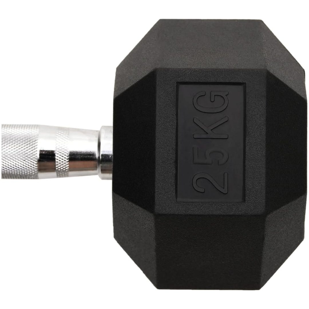 Hantel 25 kg gjutjärn vidaXL – bild 6