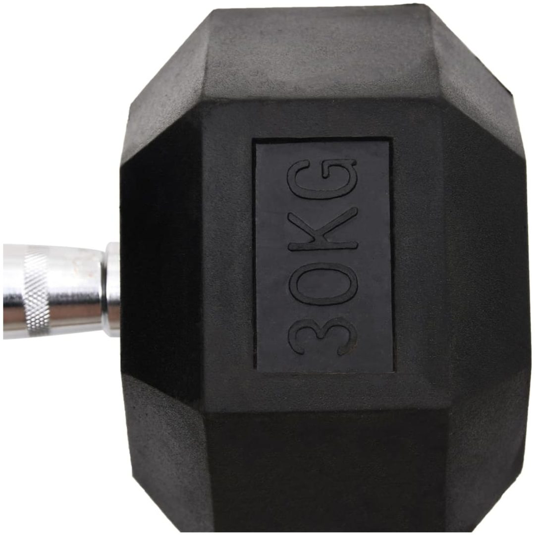 Hantel 30 kg gjutjärn vidaXL – bild 5