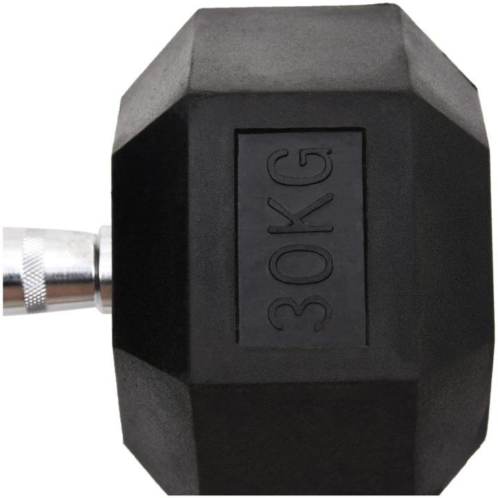 Hantel 30 kg gjutjärn vidaXL – bild 5