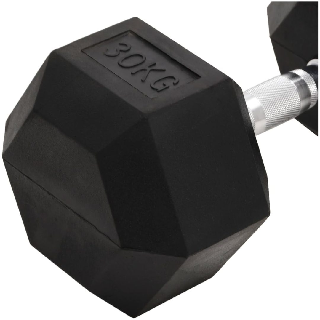 Hantel 30 kg gjutjärn vidaXL – bild 6