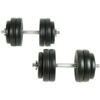Hantelset 18 delar 30 kg vidaXL