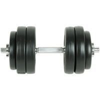 Hantelset 9 delar 15 kg vidaXL