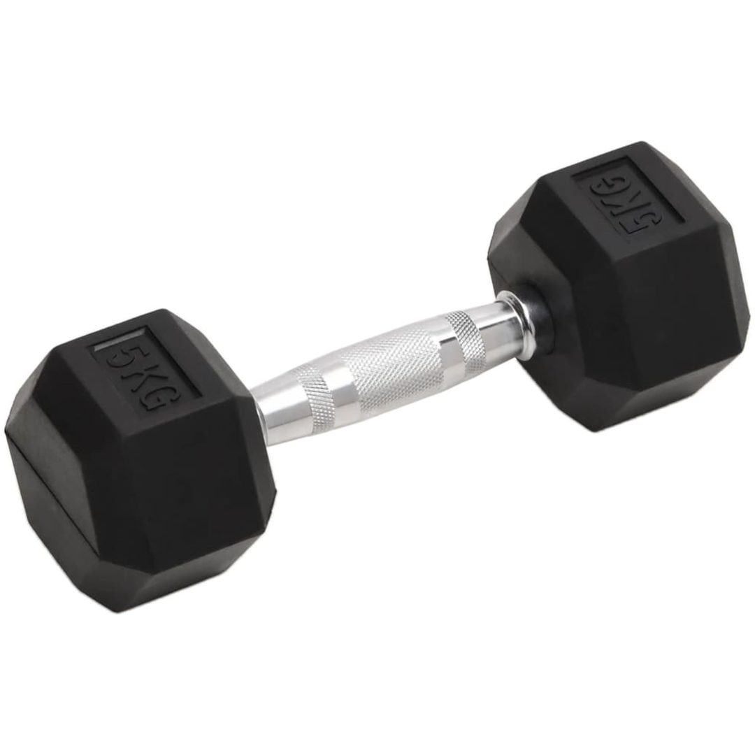Hantlar 2 st 10 kg gjutjärn vidaXL – bild 2