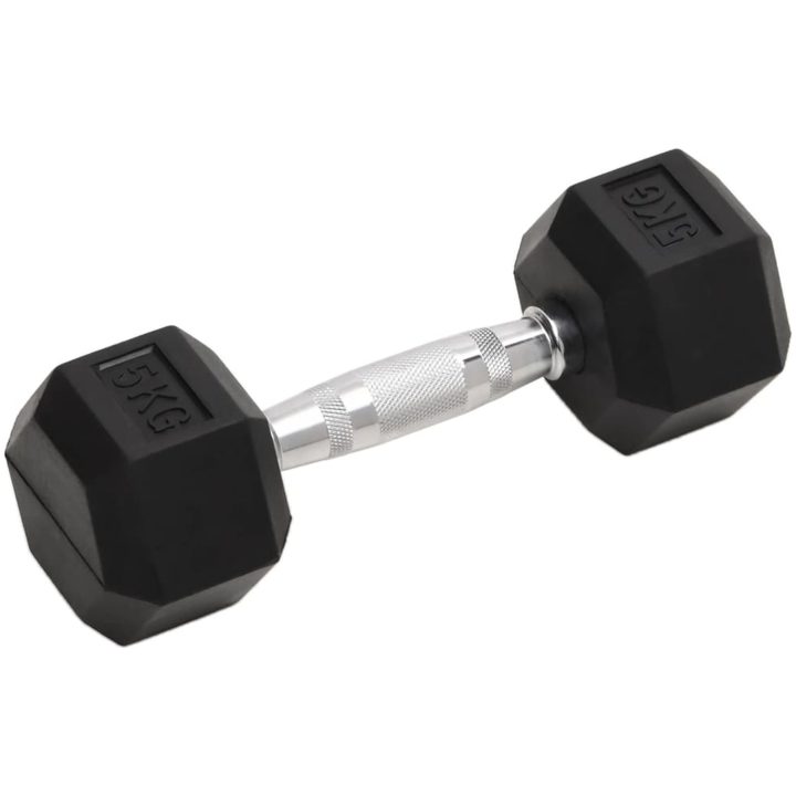 Hantlar 2 st 10 kg gjutjärn vidaXL – bild 2