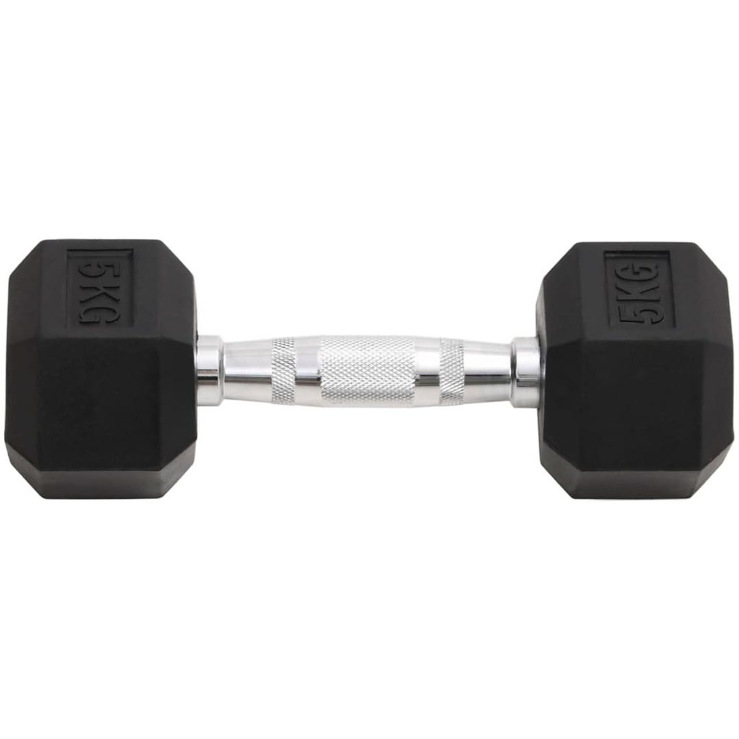 Hantlar 2 st 10 kg gjutjärn vidaXL – bild 3