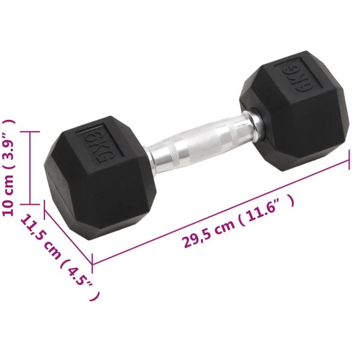Hantlar 2 st 12 kg gjutjärn vidaXL – bild 8