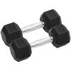 Hantlar 2 st 12 kg gjutjärn vidaXL – miniatyr 1
