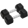 Hantlar 2 st 16 kg gjutjärn vidaXL – miniatyr 1