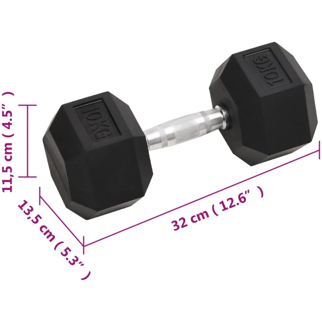 Hantlar 2 st 20 kg gjutjärn vidaXL – bild 8