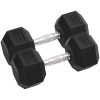 Hantlar 2 st 20 kg gjutjärn vidaXL – miniatyr 1