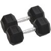 Hantlar 2 st 25 kg gjutjärn vidaXL – miniatyr 1