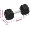 Hantlar 2 st 30 kg gjutjärn vidaXL – miniatyr 8