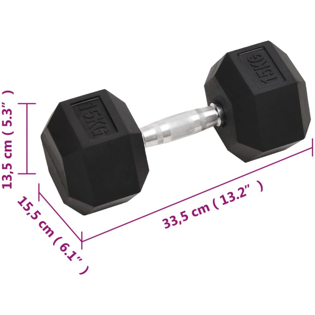 Hantlar 2 st 30 kg gjutjärn vidaXL – bild 8