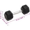 Hantlar 2 st 8 kg gjutjärn vidaXL – miniatyr 8