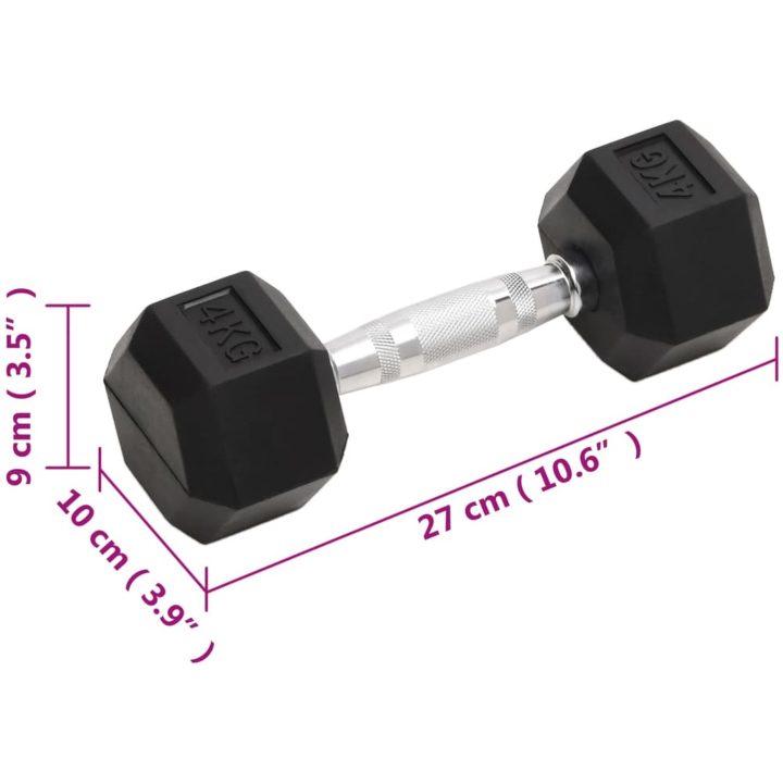 Hantlar 2 st 8 kg gjutjärn vidaXL – bild 8