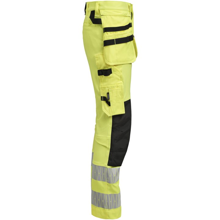 Hantverksbyxa 2291 Stretch Varselgul Svart Varsel gul/svart Jobman – bild 2
