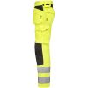 Hantverksbyxa 2379 Stretch Varsel Gul Svart Jobman – miniatyr 2