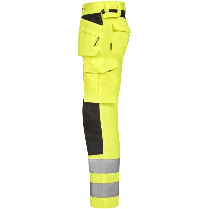 Hantverksbyxa 2379 Stretch Varsel Gul Svart Jobman – bild 2