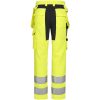 Hantverksbyxa 2379 Stretch Varsel Gul Svart Jobman – miniatyr 3