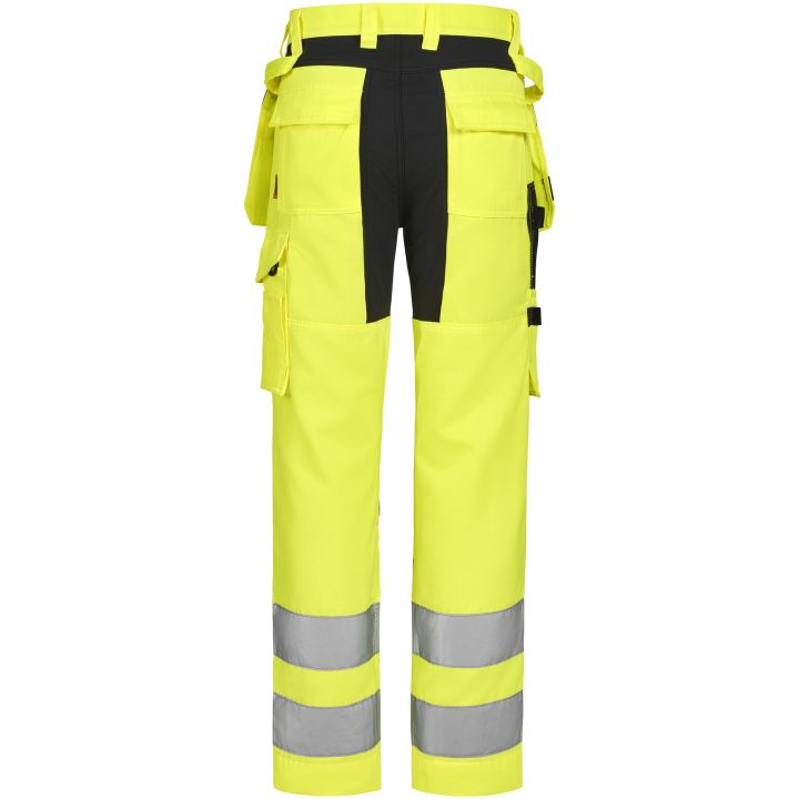 Hantverksbyxa 2379 Stretch Varsel Gul Svart Jobman – bild 3