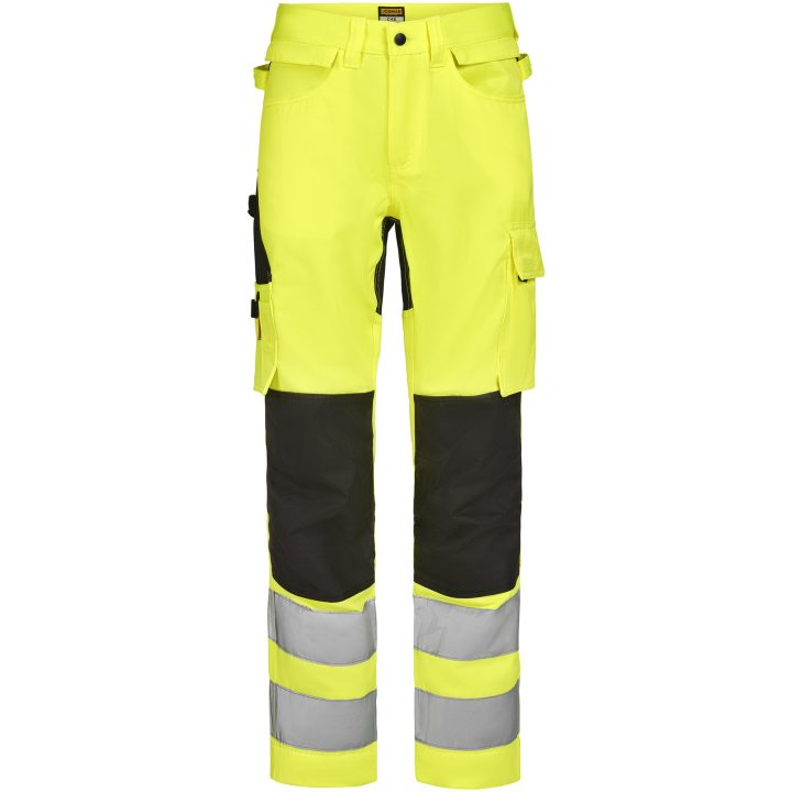 Hantverksbyxa 2379 Stretch Varsel Gul Svart Jobman – bild 5