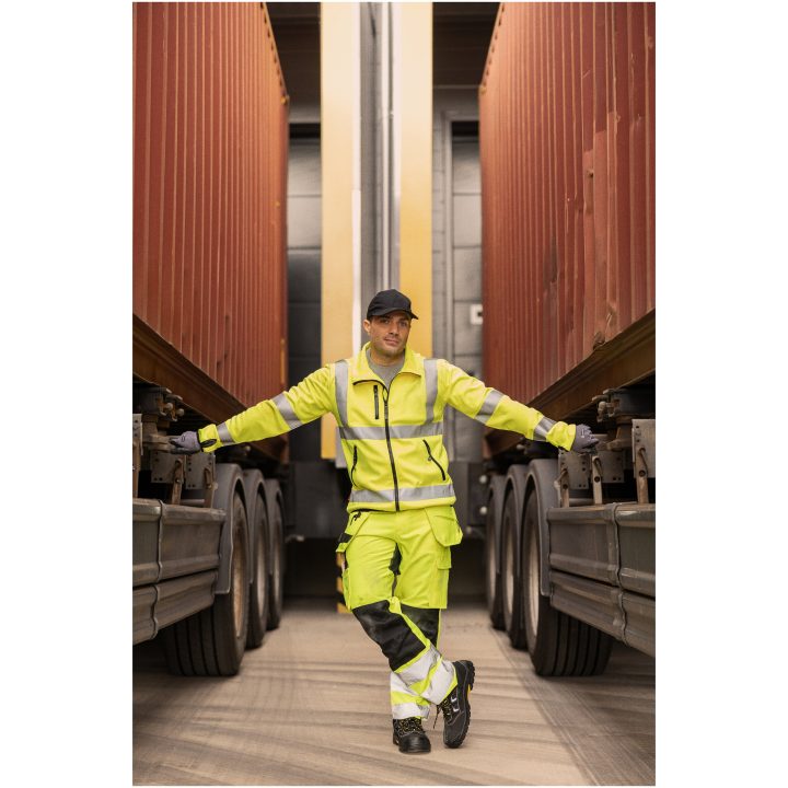 Hantverksbyxa 2379 Stretch Varsel Gul Svart Jobman – bild 7