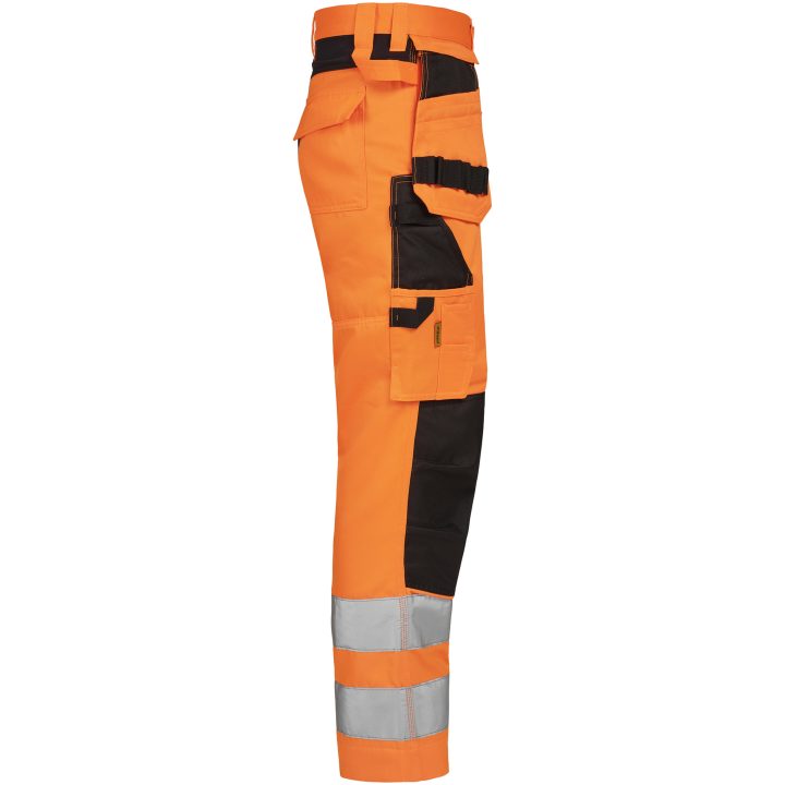 Hantverksbyxa 2379 Stretch Varsel orange/svart Jobman – bild 4