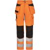 Hantverksbyxa 2379 Stretch Varsel orange/svart Jobman – miniatyr 1
