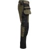 Hantverksbyxa 2391 Stretch Oliv/svart Jobman – miniatyr 2