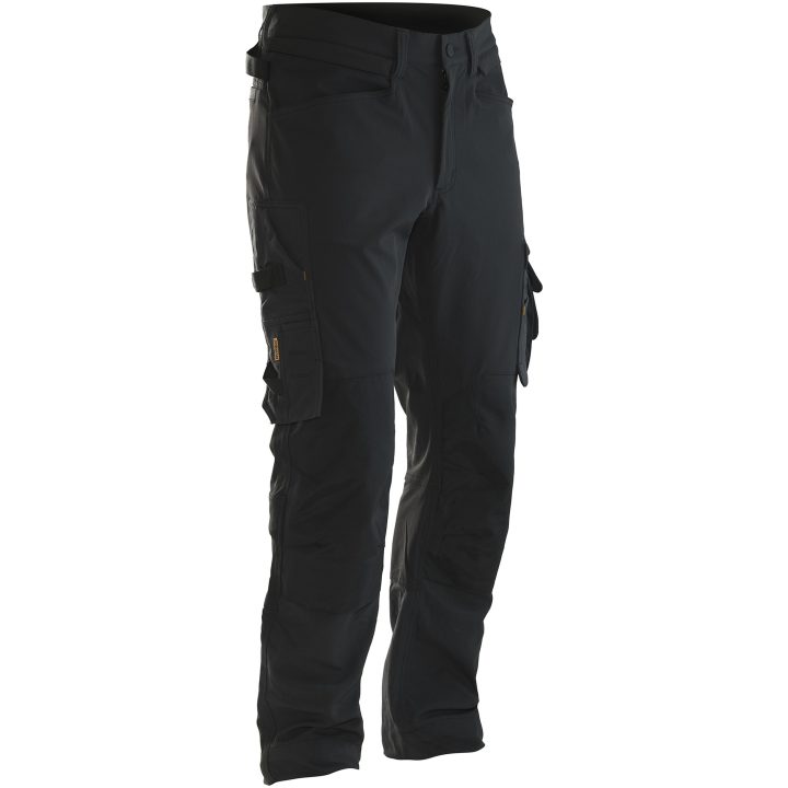 Hantverksbyxa 2391 Stretch Oliv/svart Jobman – bild 5